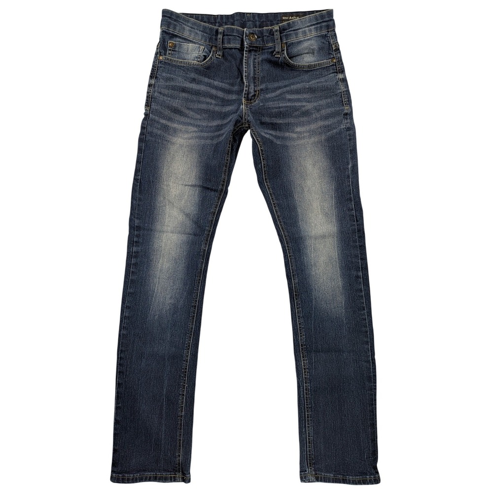 Buffalo David Bitton Jeans Mens 32 Dark Wash Ash-X Basic Skinny Stretch Premium - Picture 2 of 10